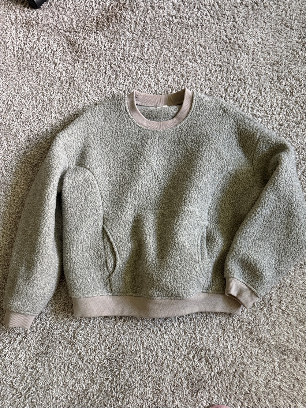 MADEWELL - Sherpa grey sweatshirt